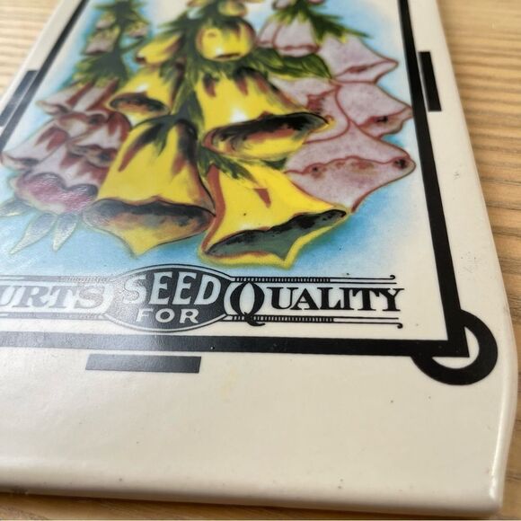 Vintage Burt’s Seed for Quality- Digitalis fancy mix ceramic sign - Picture 7 of 10